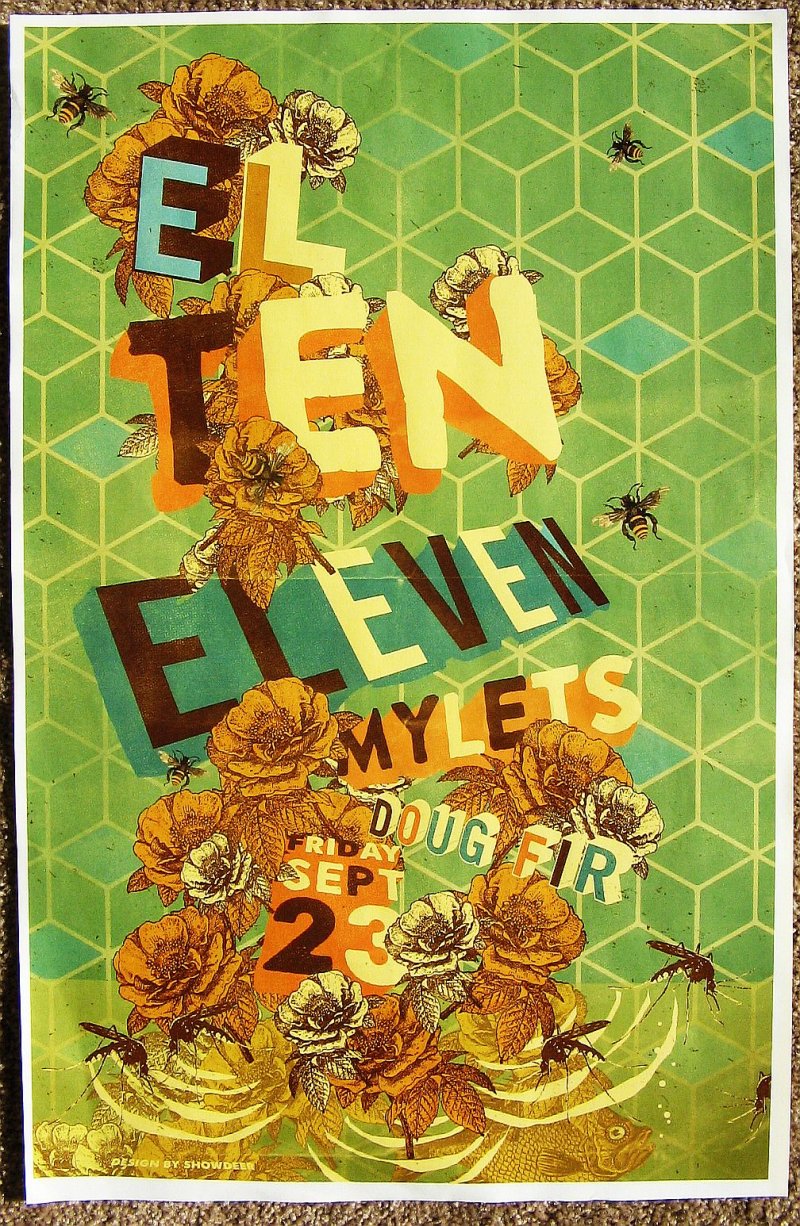 Image 0 of EL TEN ELEVEN 2016 Gig POSTER Portland Oregon Concert