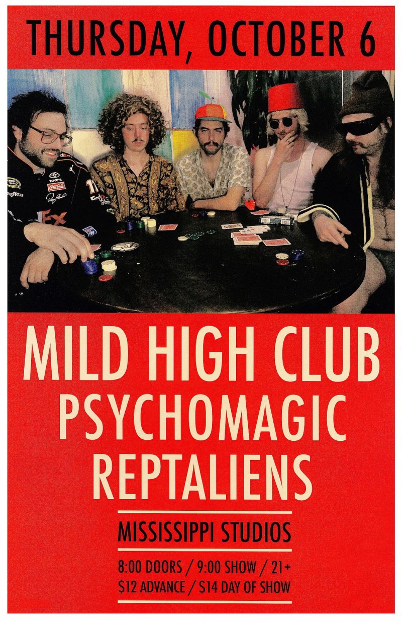 Image 0 of MILD HIGH CLUB 2016 Gig POSTER Portland Oregon Concert 