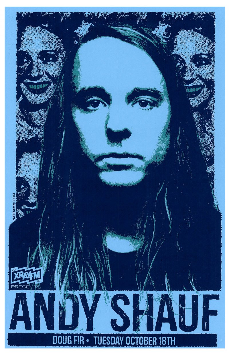 Image 0 of Shauf ANDY SHAUF 2016 Gig POSTER Portland Oregon Concert