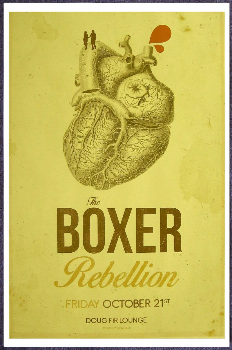 Image 0 of BOXER REBELLION 2016 Gig POSTER Portland Oregon Concert