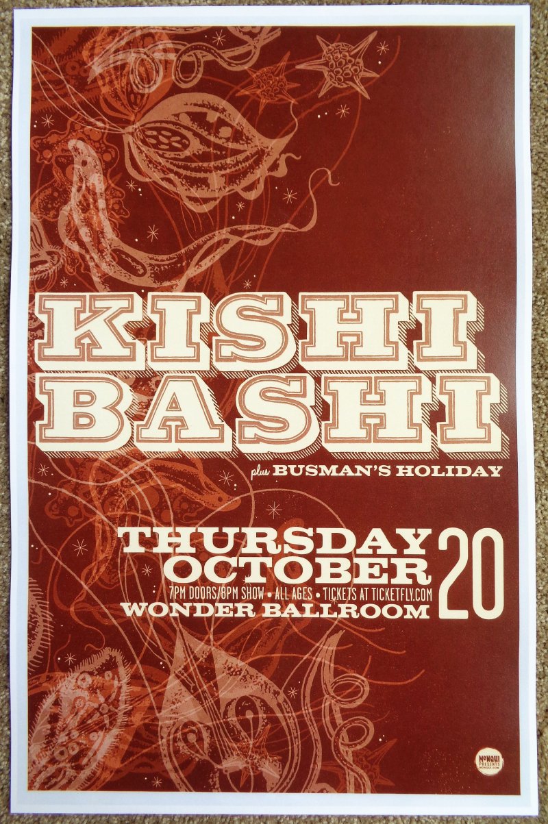 Image 0 of Bashi KISHI BASHI 2016 Gig POSTER Portland Oregon Concert