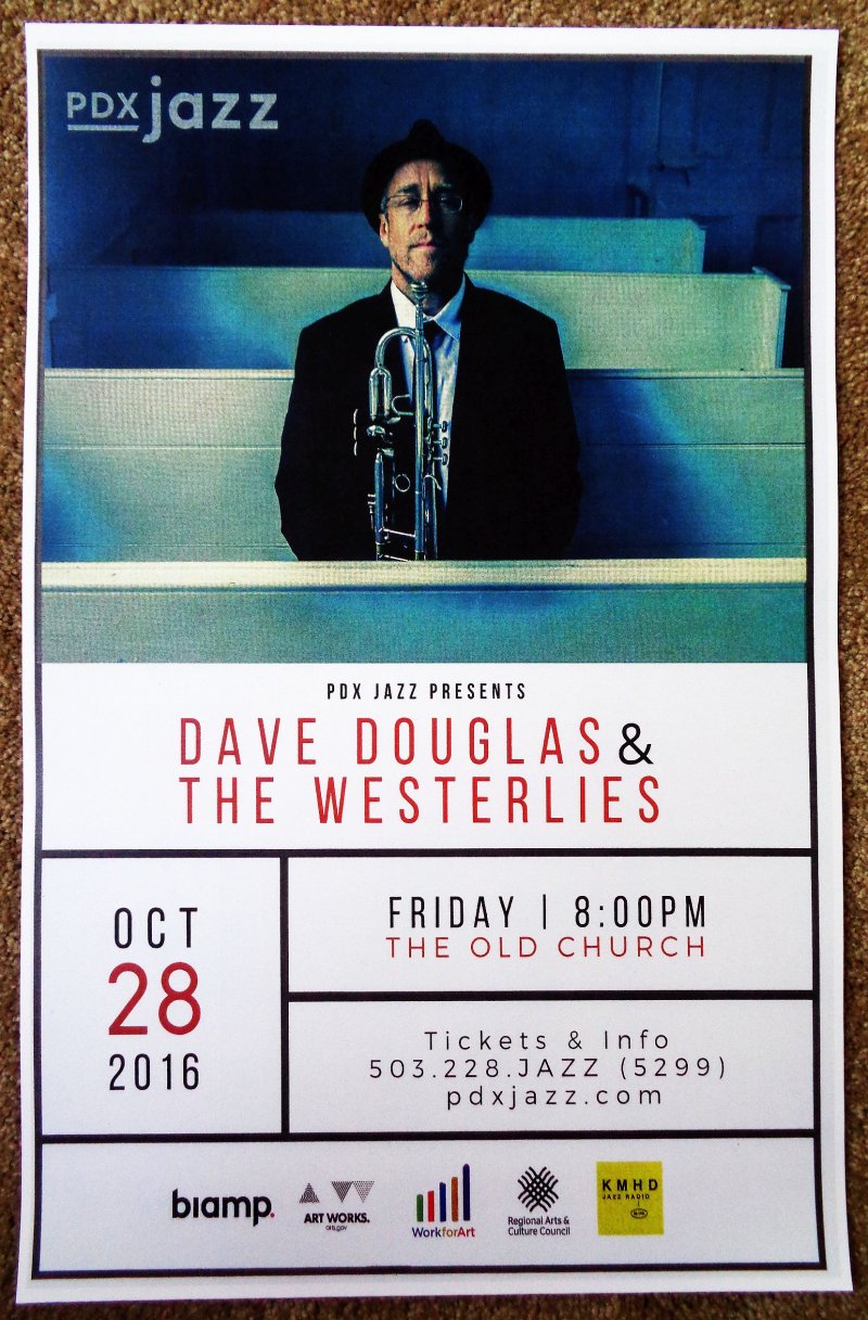 Image 0 of Westerlies THE WESTERLIES & DAVE DOUGLAS 2016 Gig POSTER Portland Oregon Concert