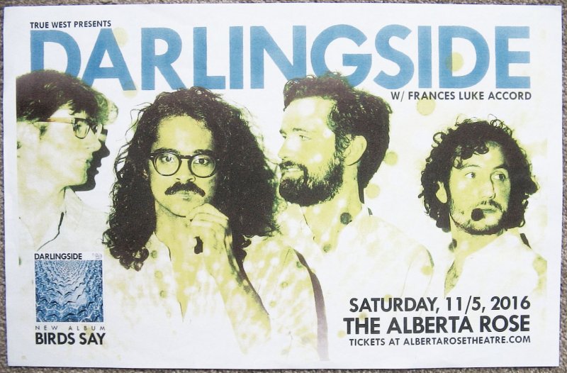 Image 0 of DARLINGSIDE 2016 Gig POSTER Portland Oregon Concert