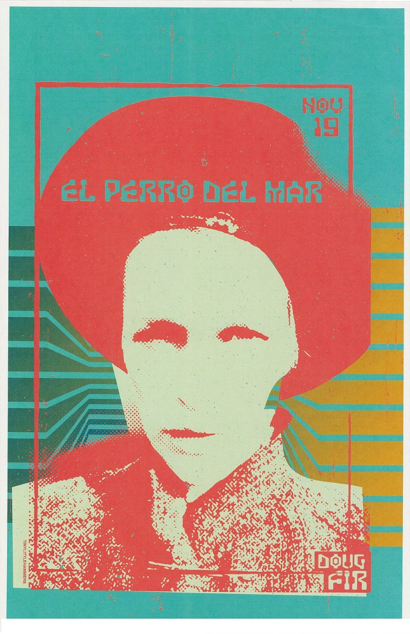 Image 0 of EL PERRO DEL MAR 2016 POSTER Portland Oregon Concert