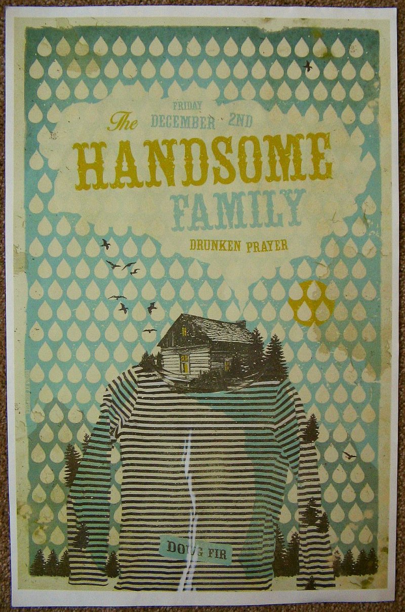 Image 0 of Handsome Family THE HANDSOME FAMILY 2016 Gig POSTER Unseen Portland Oreg Concert