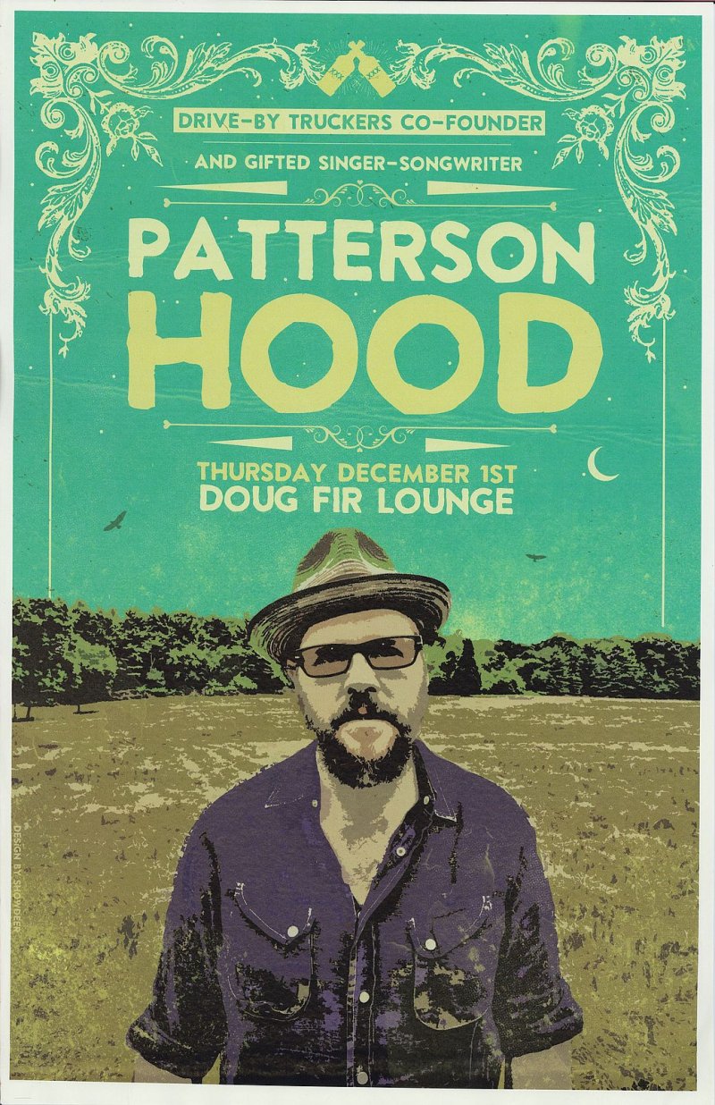 Image 0 of Hood PATTERSON HOOD DRIVE-BY TRUCKERS Gig POSTER 2016 Portland Oregon Concert