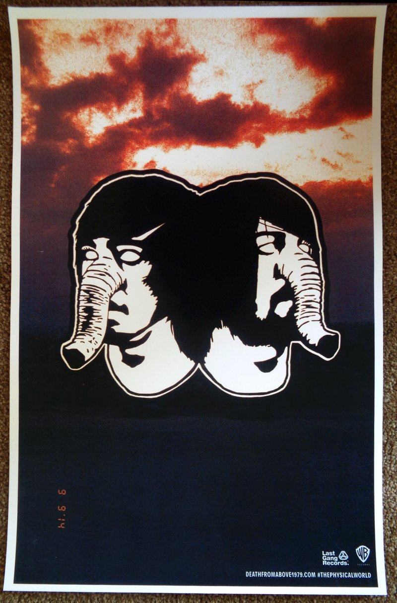 Image 0 of DEATH FROM ABOVE 1979 Album POSTER The Physical World 11x17