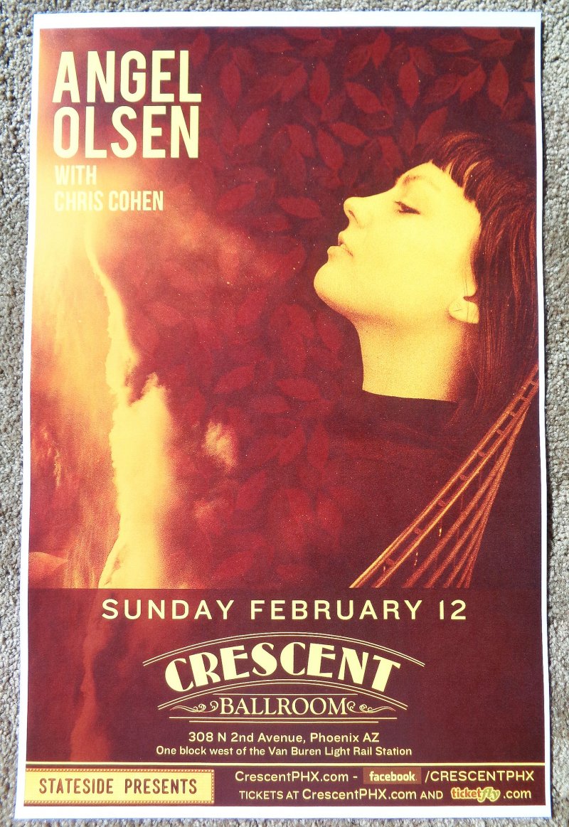 Image 0 of Olsen ANGEL OLSEN 2017 Gig POSTER Phoenix Arizona Concert