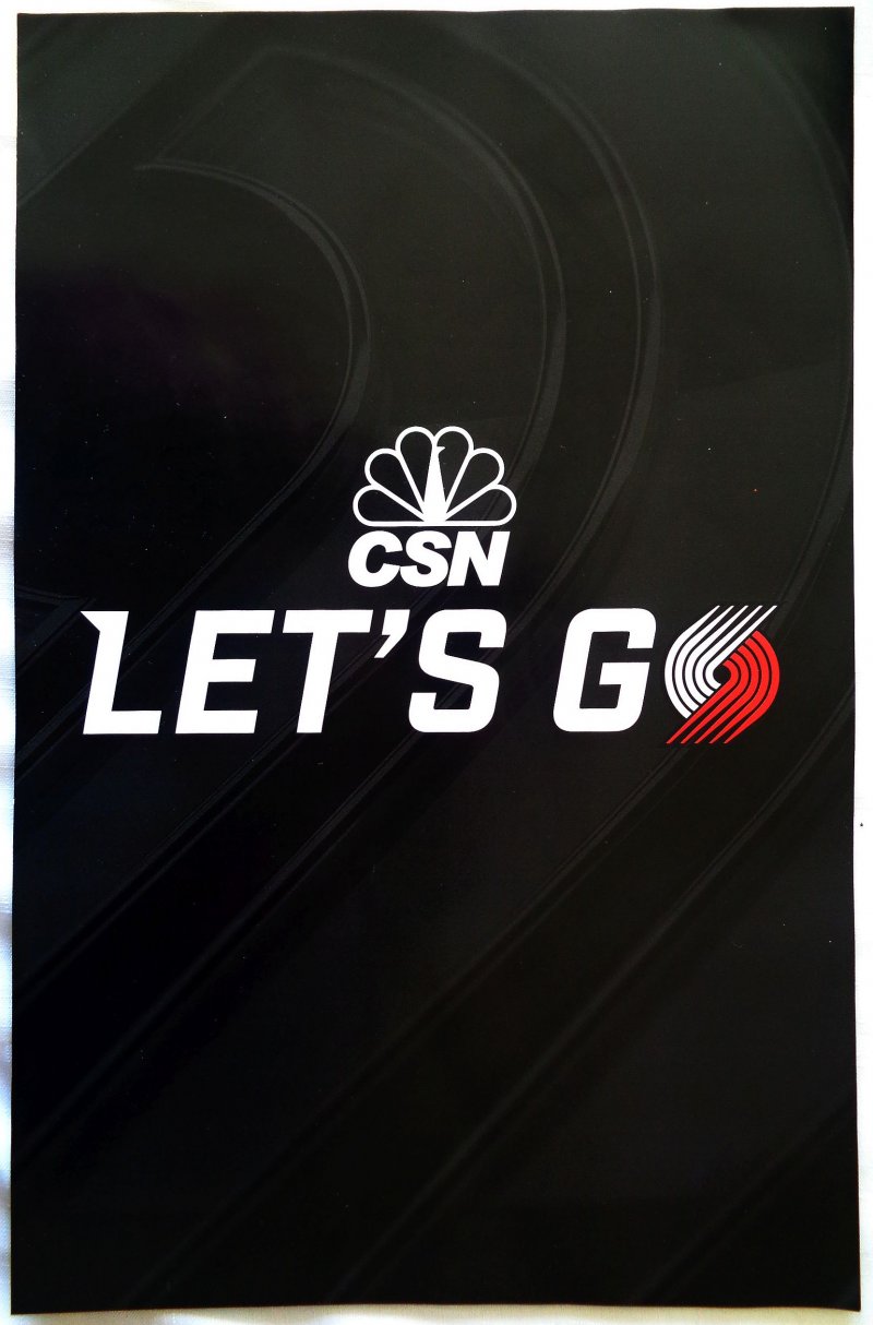 Image 1 of Portland Blazers JUSUF NURKIC +6 POSTER Game Handout Trailblazers SGA Lillard