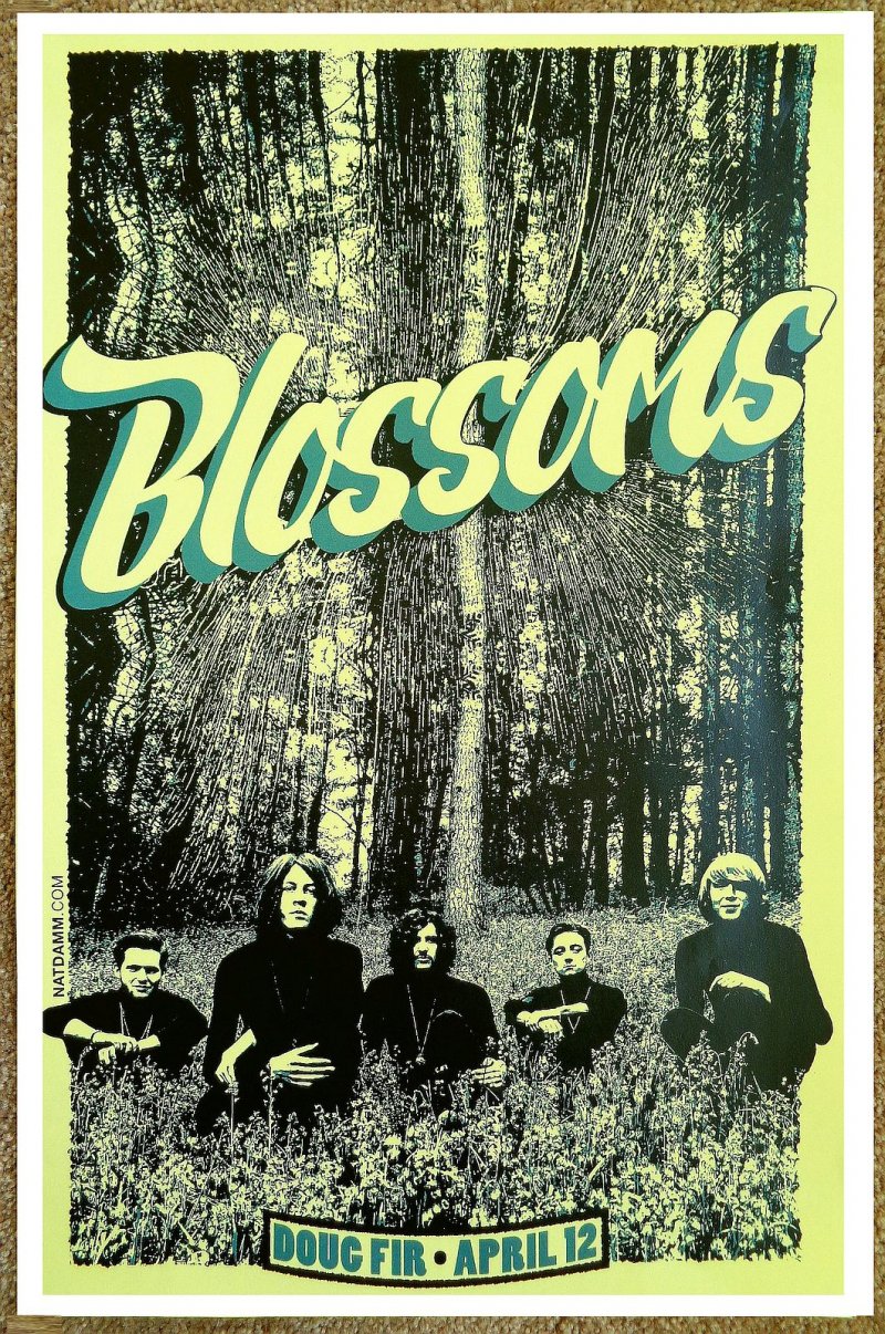 Image 0 of BLOSSOMS 2017 Gig POSTER Portland Oregon Concert