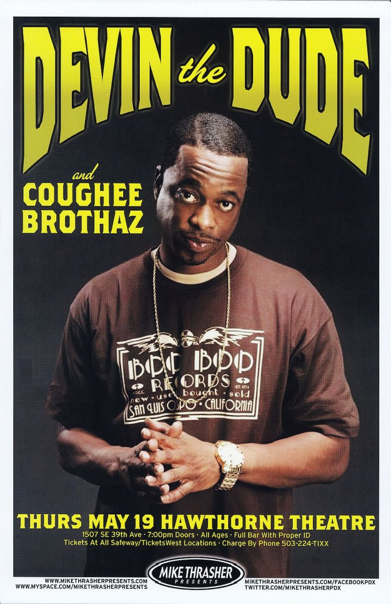 Image 0 of DEVIN THE DUDE 2011 Gig POSTER Portland Oregon Concert