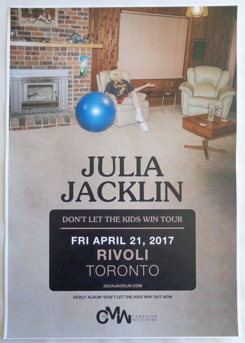 Image 0 of Jacklin JULIA JACKLIN 2017 Gig POSTER Toronto Ontario Canada Concert