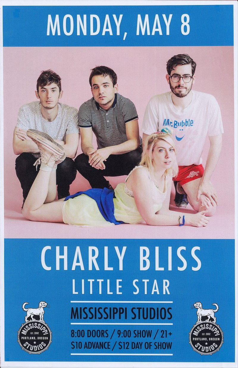 Image 0 of CHARLY BLISS 2017 Gig POSTER Portland Oregon Concert