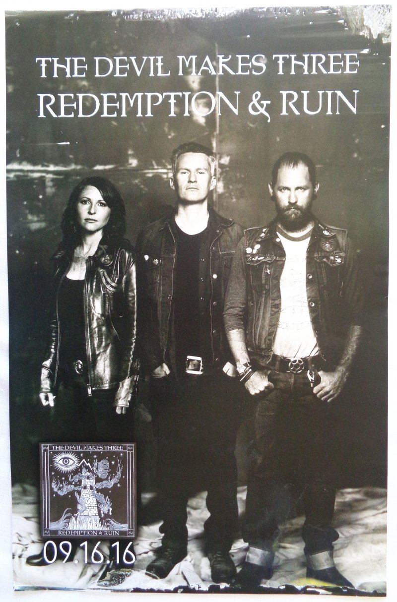 Image 0 of DEVIL MAKES THREE Album POSTER Redemption & Ruin 11x17