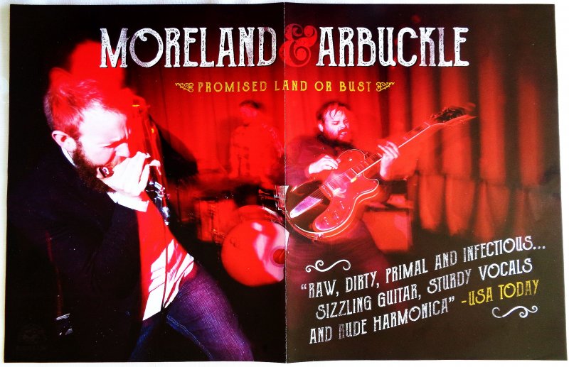 MORELAND & ARBUCKLE Album POSTER Promised Land Or Bust 2-Sided