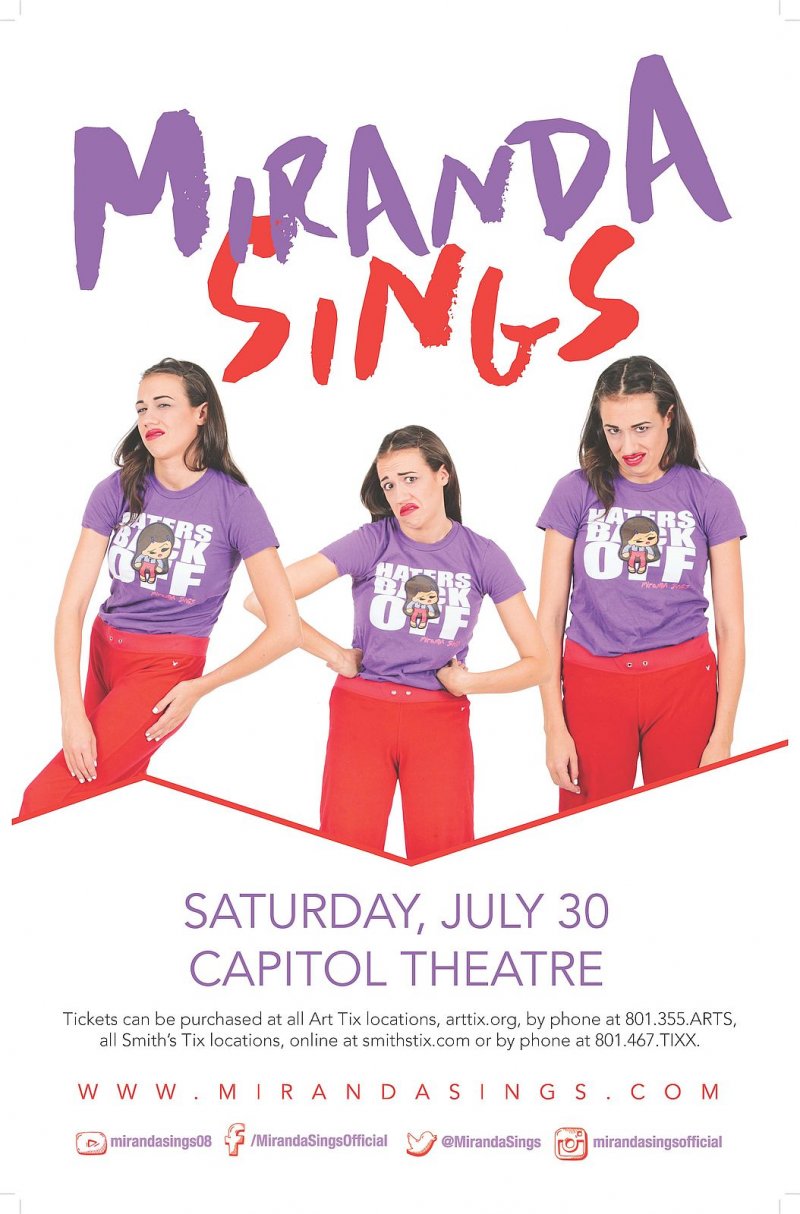 Image 0 of MIRANDA SINGS 2016 Gig POSTER Comedy Salt Lake City Utah Concert