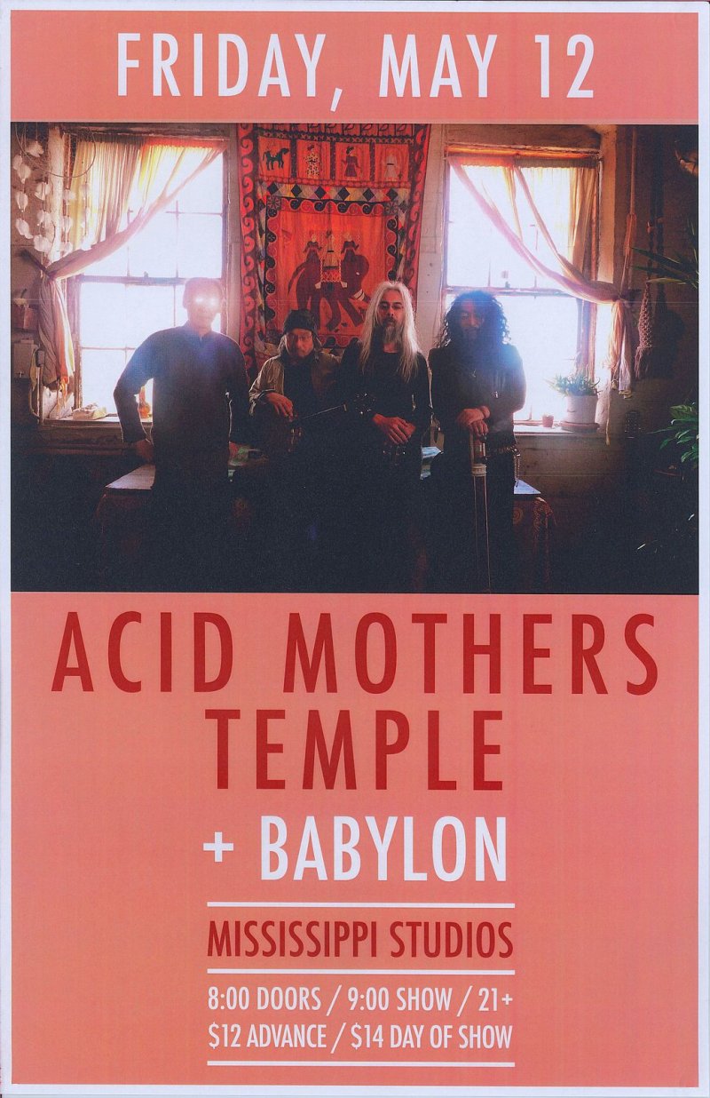 Image 0 of ACID MOTHERS TEMPLE 2017 Gig POSTER Portland Oregon Concert