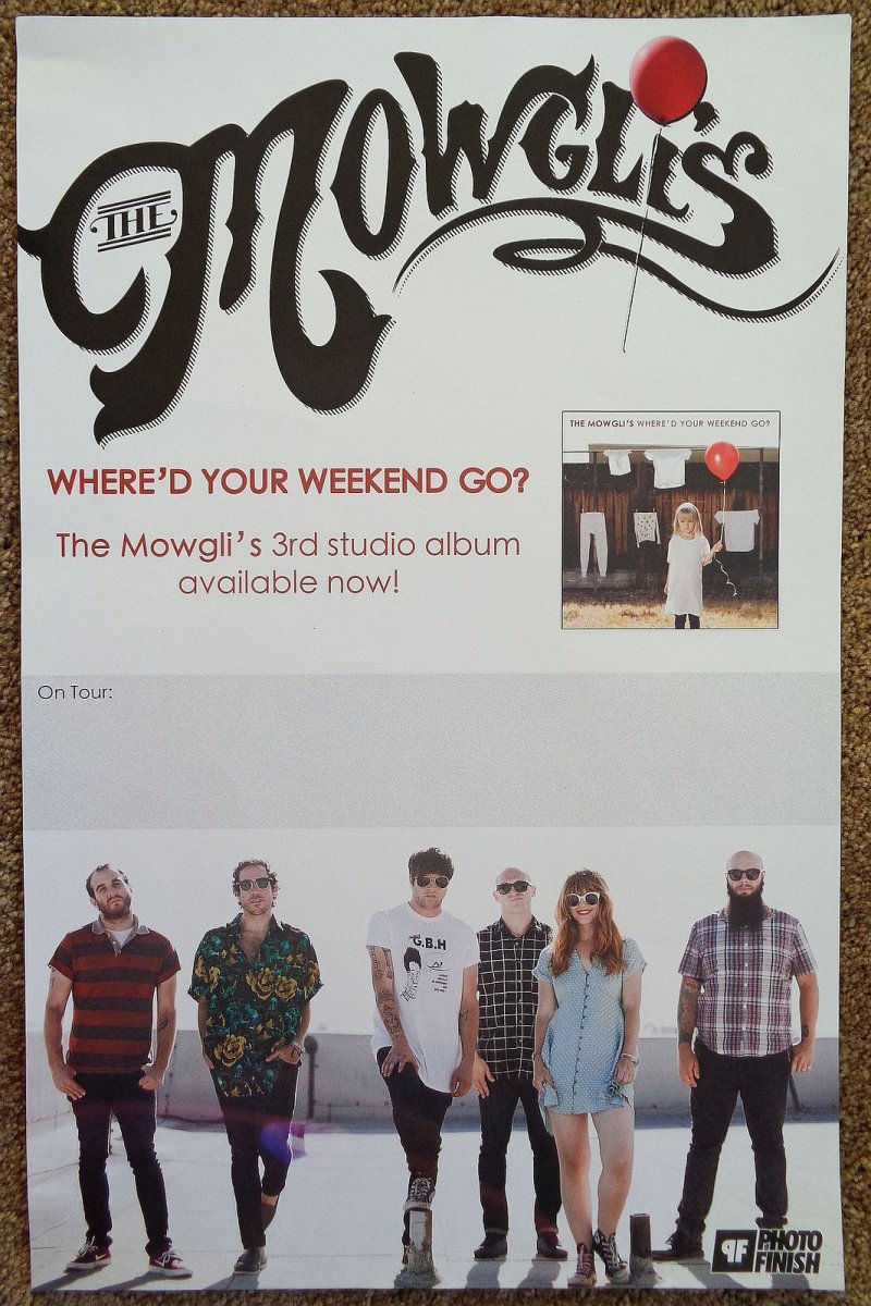 Image 0 of Mowgli's THE MOWGLI'S Album POSTER Where'd Your Weekend Go 11x17 