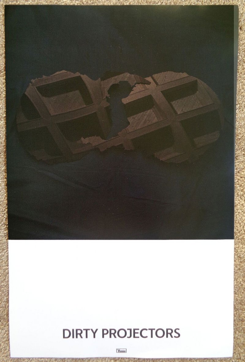 DIRTY PROJECTORS Album POSTER Self-Titled 2-Sided 11x17