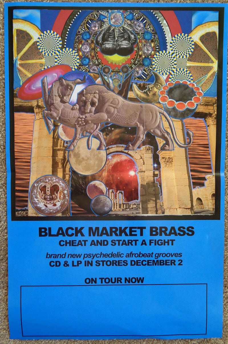 BLACK MARKET BRASS & SONNY KNIGHT & THE LAKERS POSTER 2-Sided Cheat Start Fight