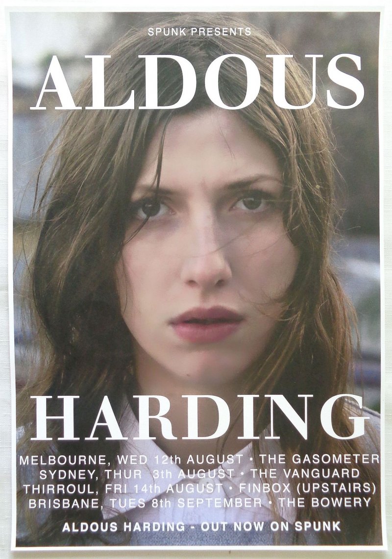 Image 0 of Harding ALDOUS HARDING Tour POSTER 2015 Australia Gig Concert