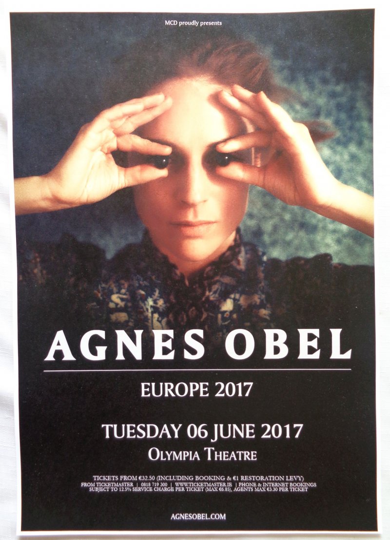 Image 0 of Obel AGNES OBEL 2017 Gig POSTER Dublin Ireland Concert