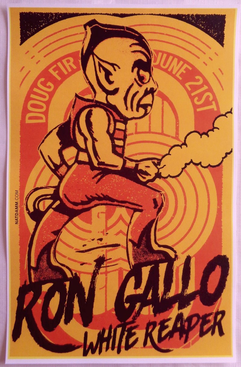 Gallo RON GALLO / WHITE REAPER 2017 Gig POSTER Portland Oregon Concert