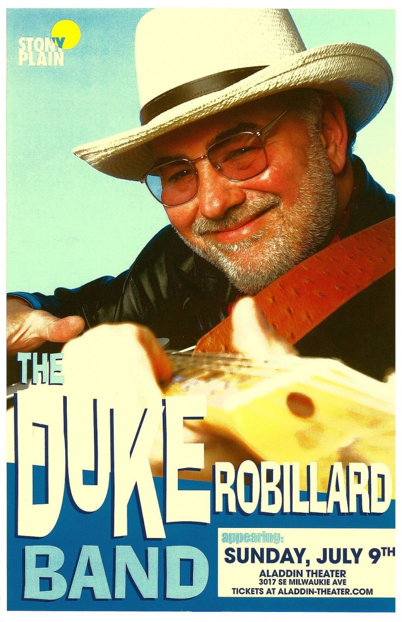 Image 0 of Robillard DUKE ROBILLARD 2017 Gig POSTER Portland Oregon Concert