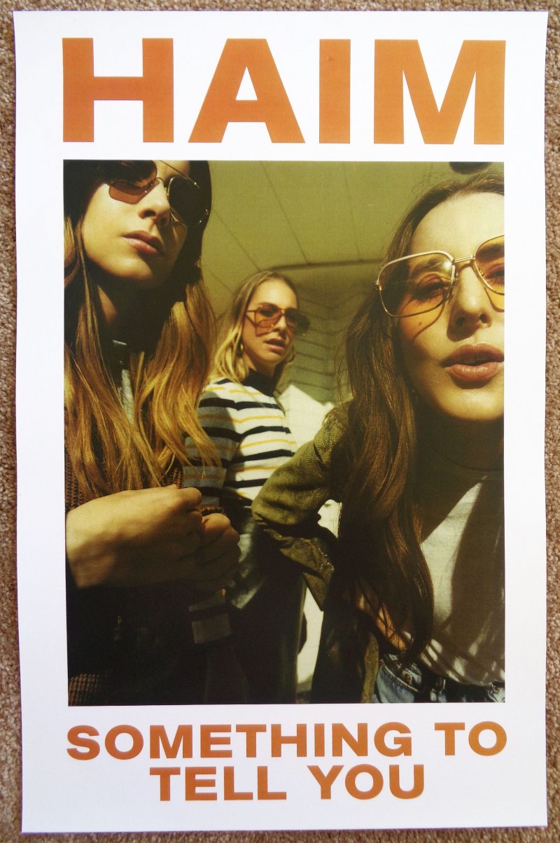 Image 0 of HAIM Album POSTER Something To Tell You 11x17