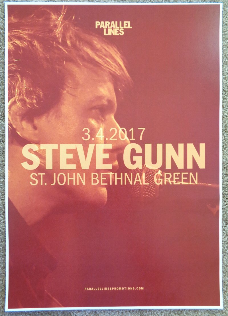 Image 0 of Gunn STEVE GUNN 2017 Gig POSTER London Concert United Kingdom
