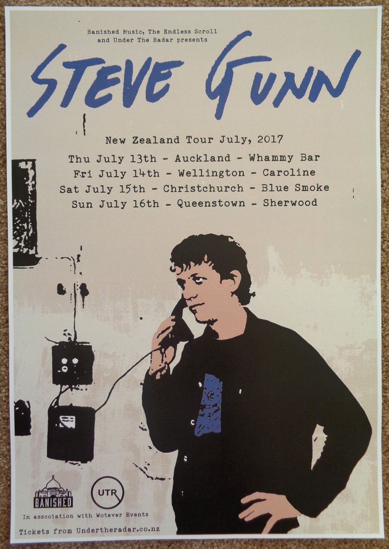 Image 0 of Gunn STEVE GUNN 2017 Tour POSTER Australia Gig Concert