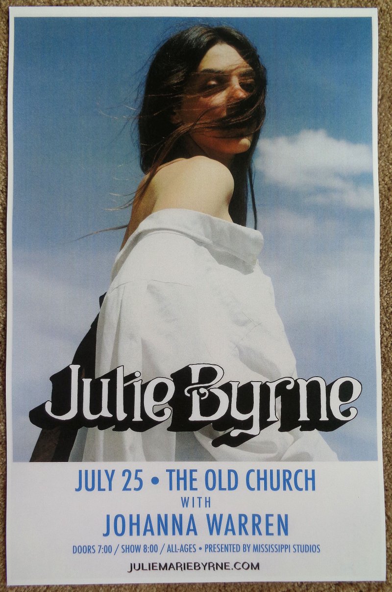 Image 0 of Byrne JULIE BYRNE 2017 Gig POSTER Portland Oregon Concert