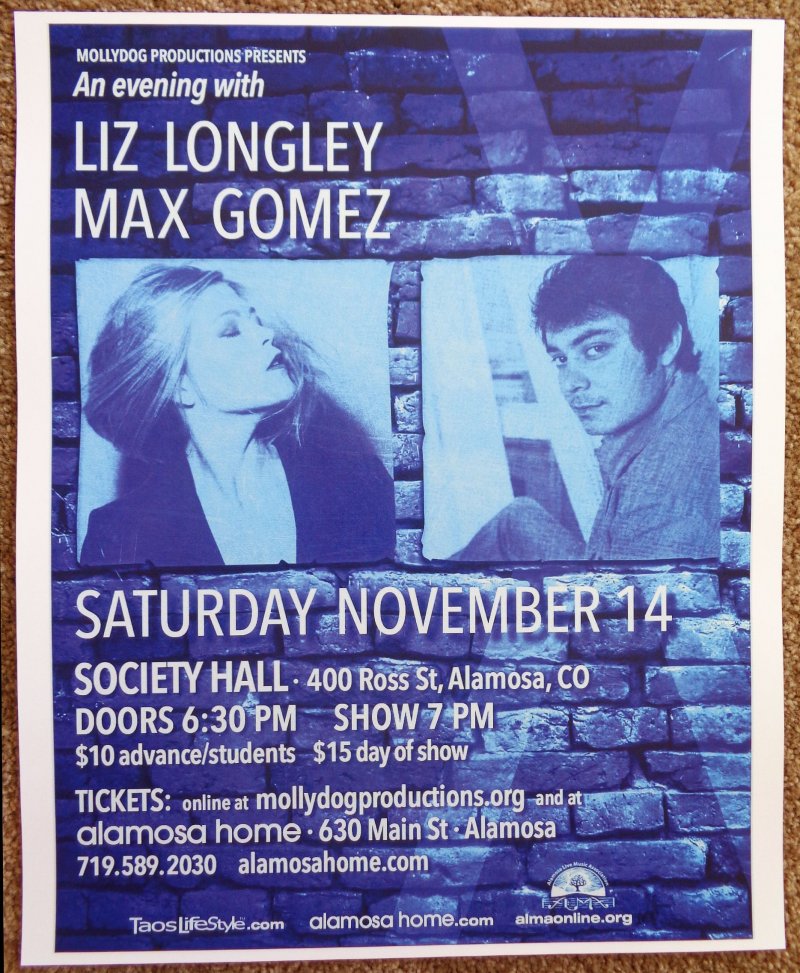 Image 0 of Longley LIZ LONGLEY 2015 Gig POSTER Alamosa Colorado Concert