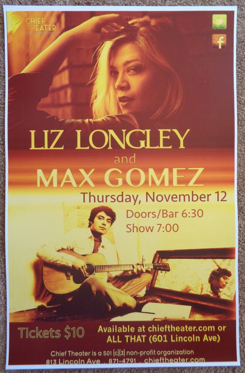 Image 0 of Longley LIZ LONGLEY 2015 Gig POSTER Steamboat Springs Colorado Concert