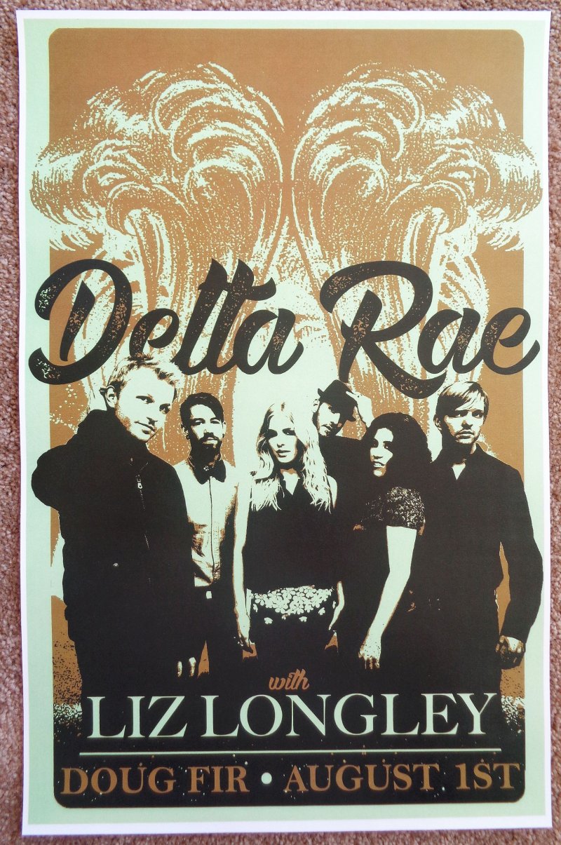 Image 0 of DELTA RAE 2017 Gig POSTER Portland Oregon Concert