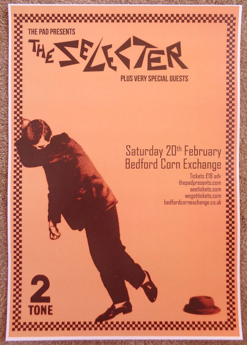 Image 0 of Selecter THE SELECTER 2016 Gig Ska POSTER Bedford Concert United Kingdom