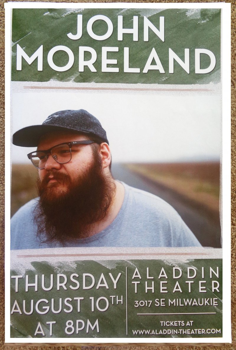 Image 0 of Moreland JOHN MORELAND 2017 Gig POSTER Portland Oregon Concert 