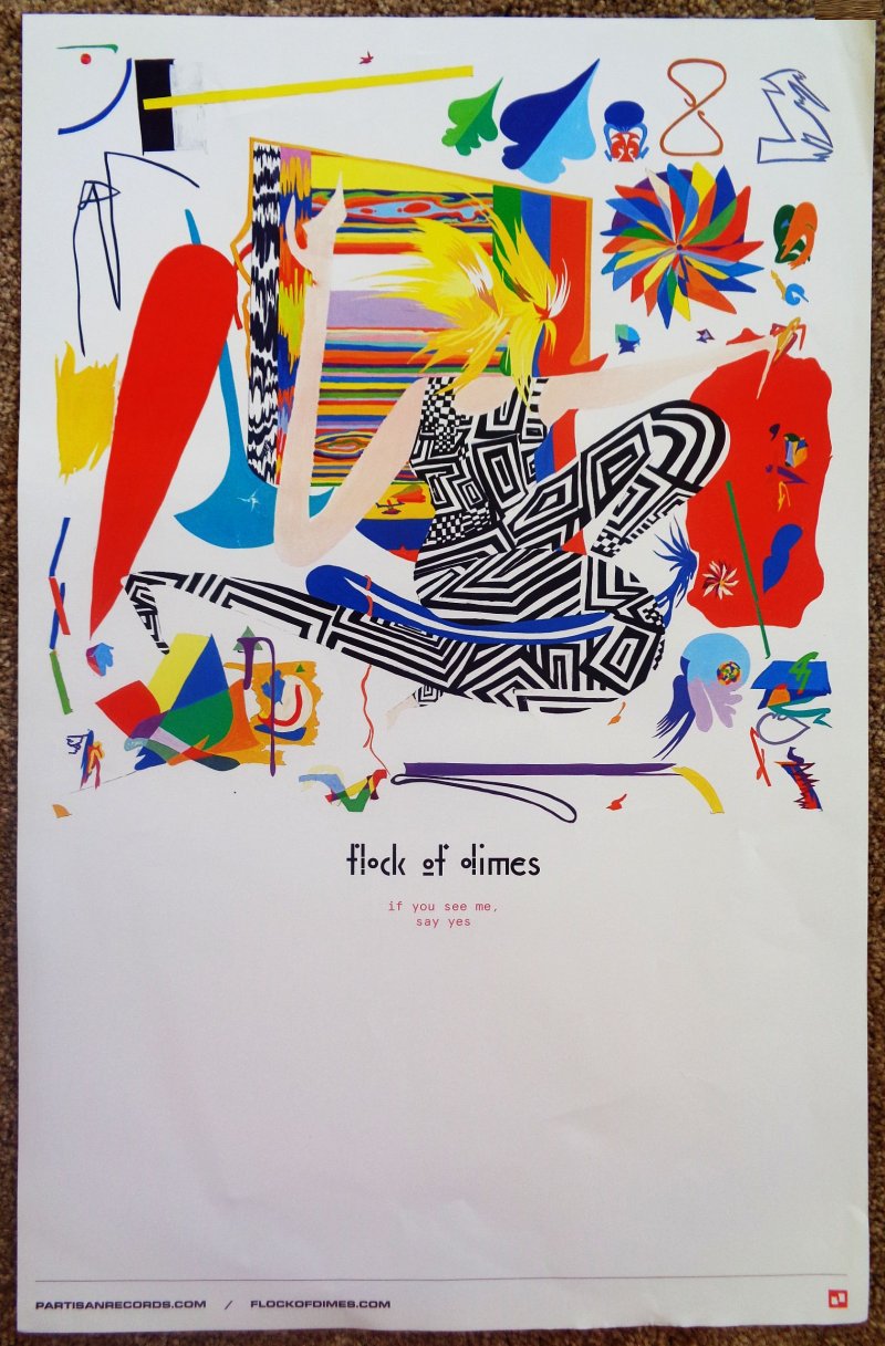 Image 0 of FLOCK OF DIMES Album POSTER If You See Me Say Yes Jenn Wasner WYE OAK