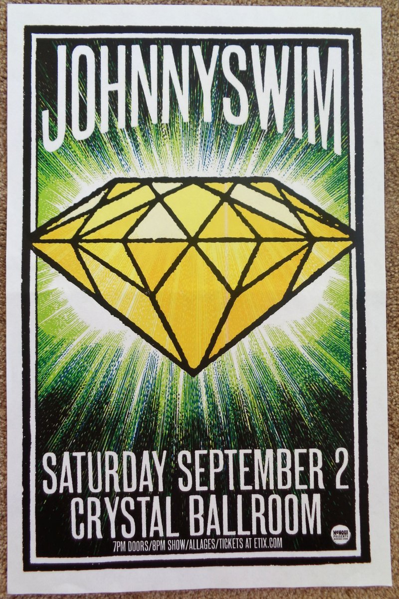 Image 0 of JOHNNYSWIM 2017 Gig POSTER Portland Oregon Concert Version 1 of 2)