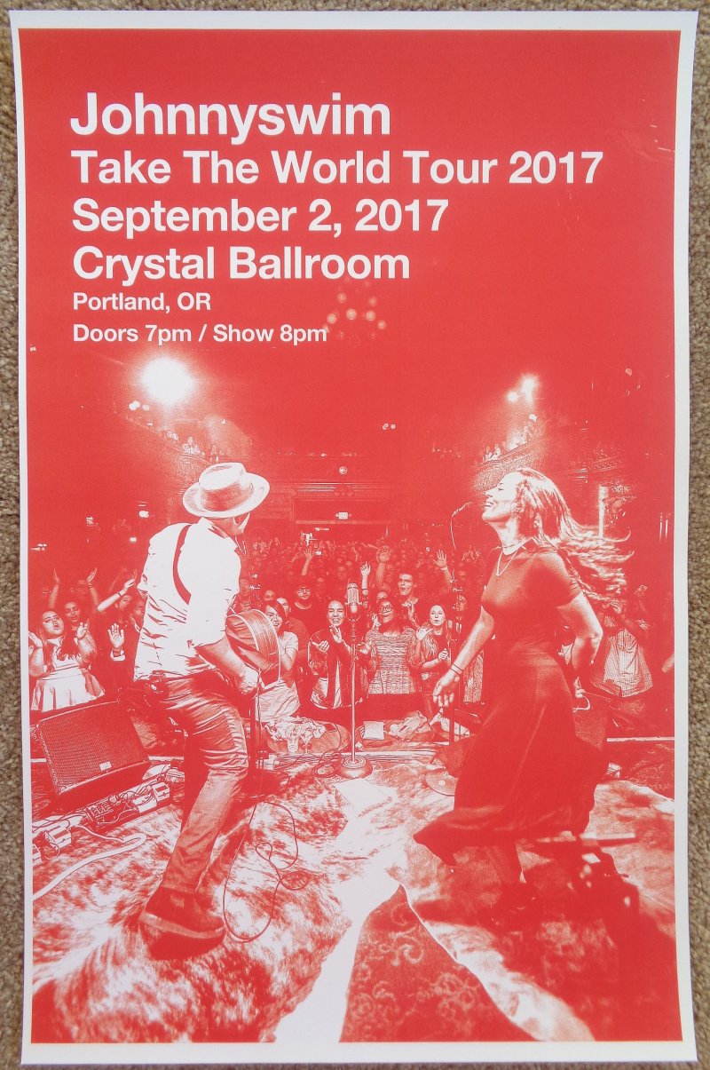 Image 0 of JOHNNYSWIM 2017 Gig POSTER Portland Oregon Concert Version 2 of 2)