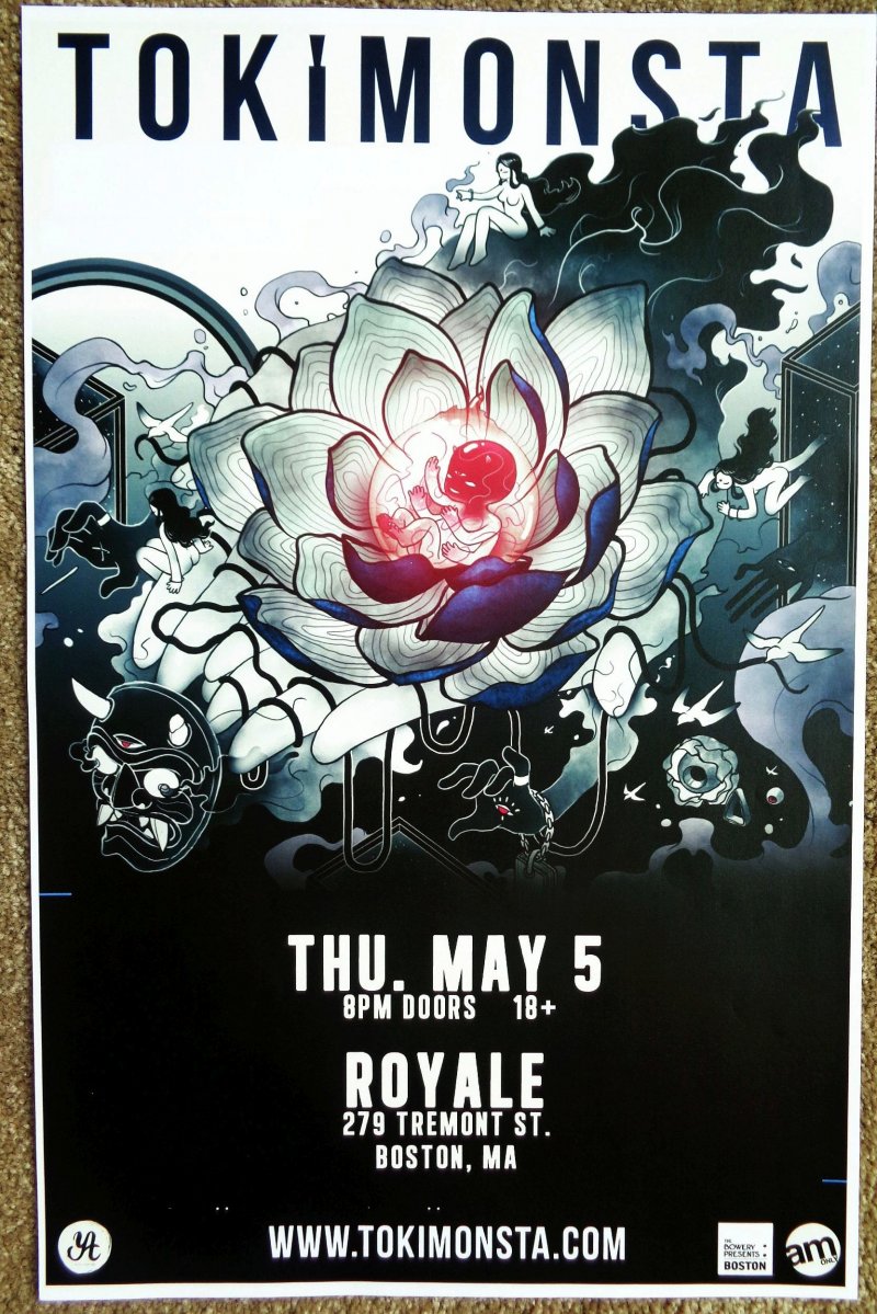 Image 0 of TOKIMONSTA 2016 Gig POSTER Boston Concert Massachusetts Jennifer Lee 