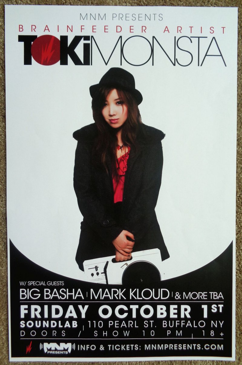 Image 0 of TOKIMONSTA 2010 Gig POSTER Buffalo New York Concert Jennifer Lee 