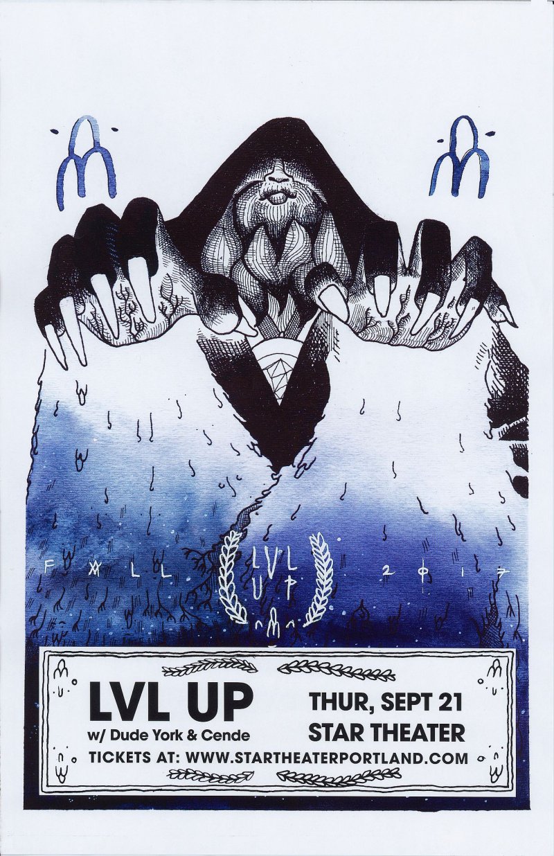 Image 0 of LVL UP 2017 Gig POSTER Portland Oregon Concert