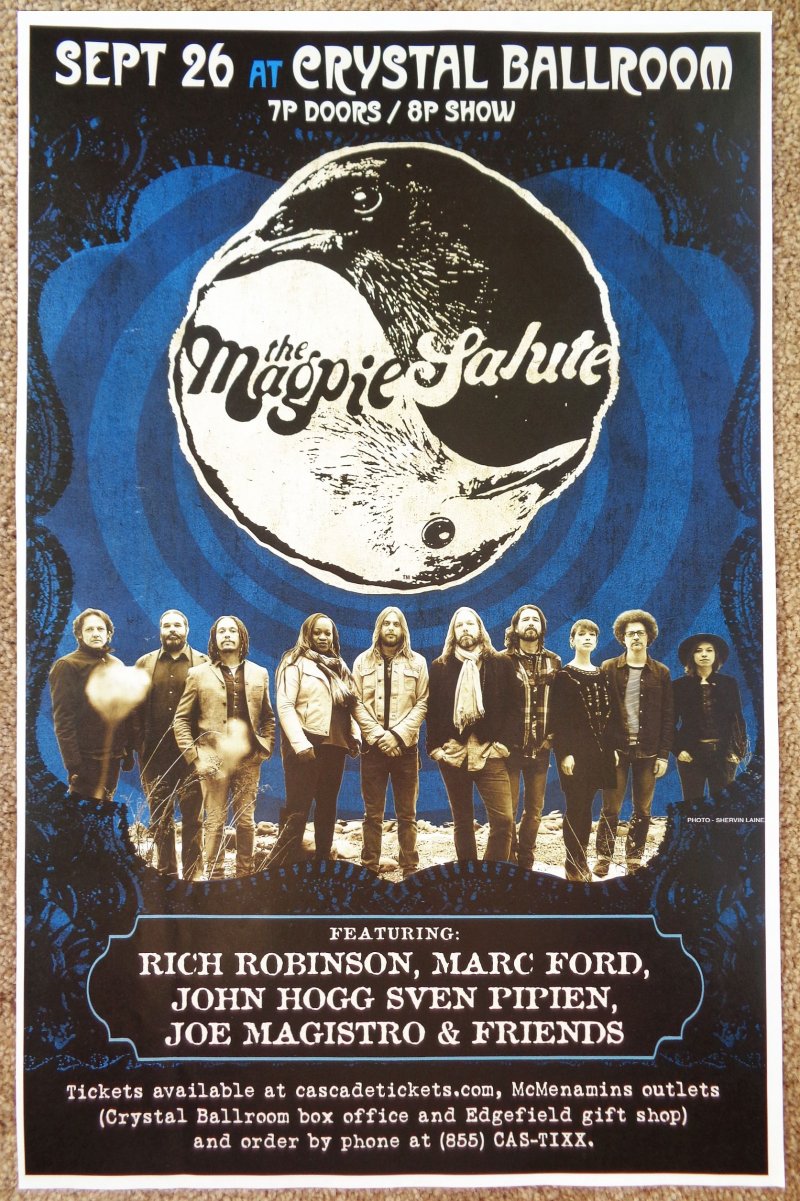 Image 0 of MAGPIE SALUTE 2017 Gig POSTER Portland Oregon 11x17 Concert