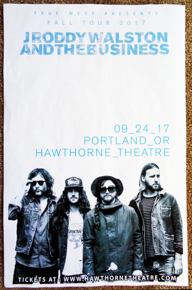 Image 0 of Walston JRODDY WALSTON AND THE BUSINESS 2017 Gig POSTER Portland Oregon Concert