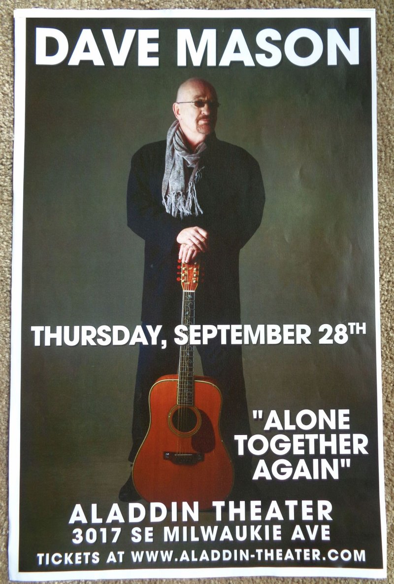 Image 0 of Mason DAVE MASON 2017 Gig POSTER Portland Oregon Concert