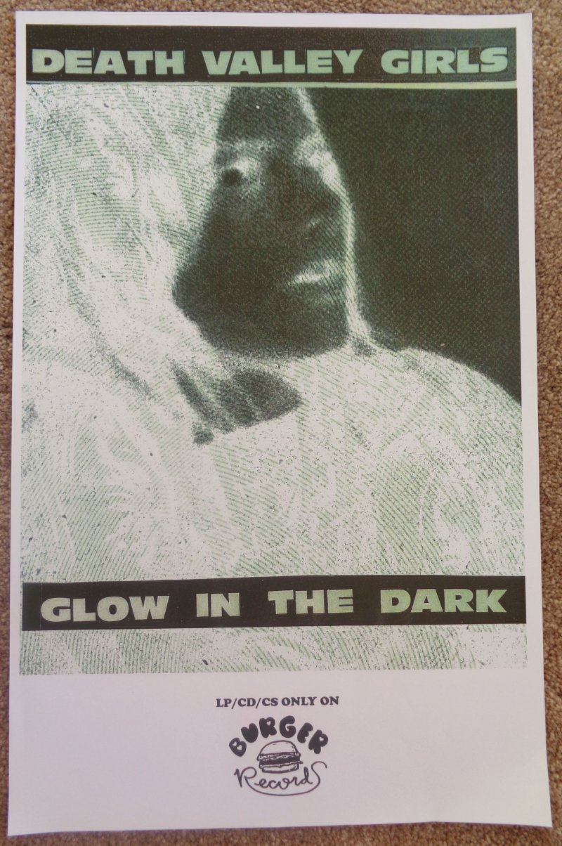 DEATH VALLEY GIRLS Album POSTER Glow In The Dark 11x17