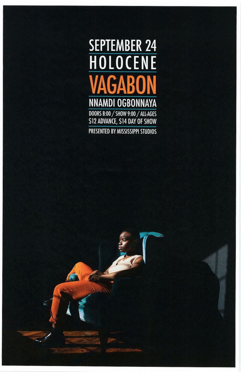 Image 0 of VAGABON 2017 Gig POSTER Portland Oregon Concert Laetitia Tamko