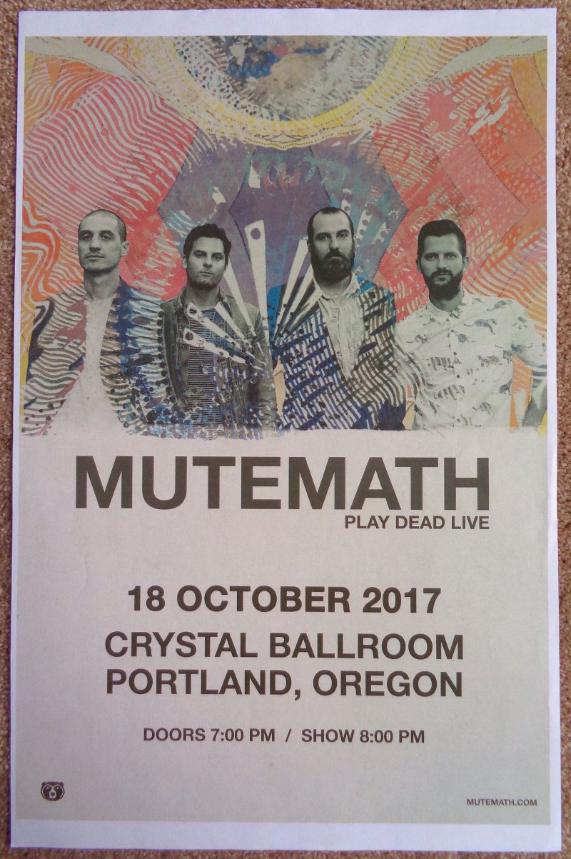 Image 0 of MUTEMATH 2017 Gig POSTER Portland Oregon Concert