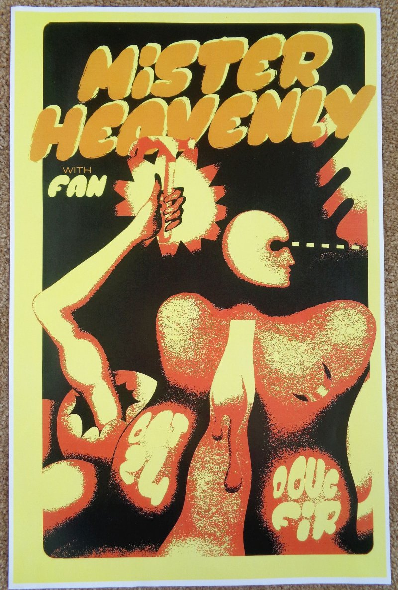 Image 0 of MISTER HEAVENLY 2017 Gig POSTER Portland Oregon Concert